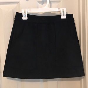 Suede skirt